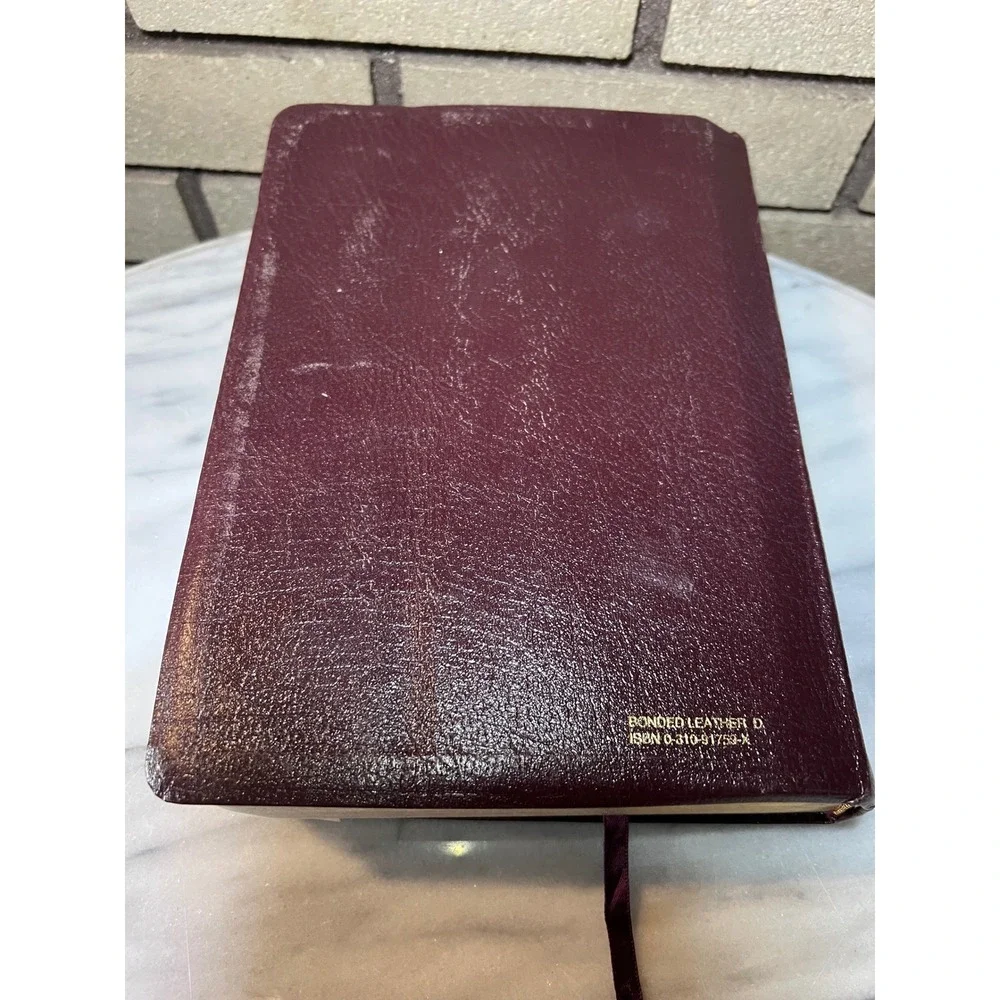 Zondervan Life Application Bible NIV Large Print Burgundy Bonded Leather